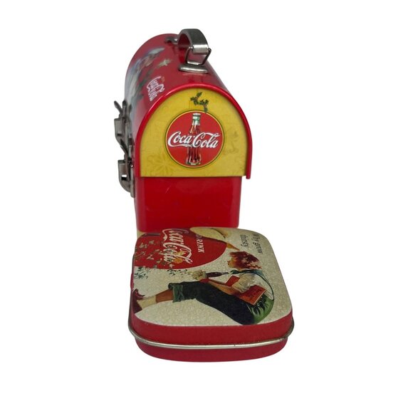 Coca Cola Santa Vintage Tin Collectible Mini Lunchbox & Mini Mint Tin Set - Picture 2 of 9